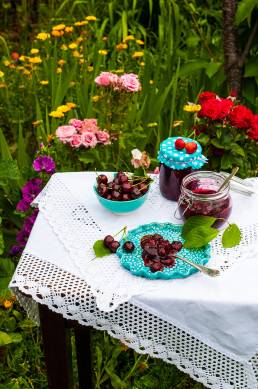 Čerešňový džem s vanilkou foodphoto